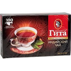 Чай ПРИНЦЕССА ГИТА Чёрный 100х2 г
