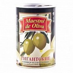Оливки Maestro De Oliva гигант б/к ж/б 410 г	